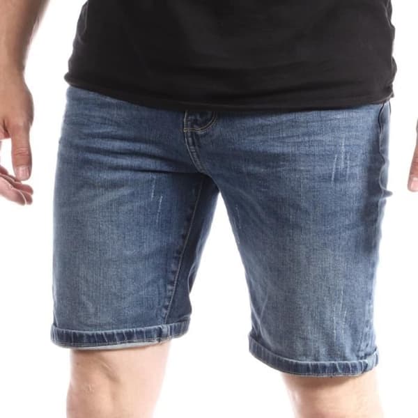 Kortjeans - Paname Brothers - Bradley - Bleknadseffekt - Bälteslök - 5 fickor