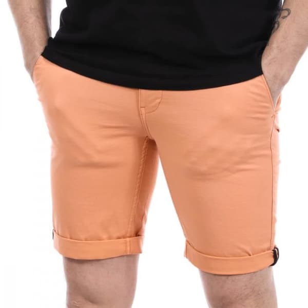 Kort Chino Man - RMS26 - Aprikos - Klassisk Snitt - Dragkedja - Sidofickor