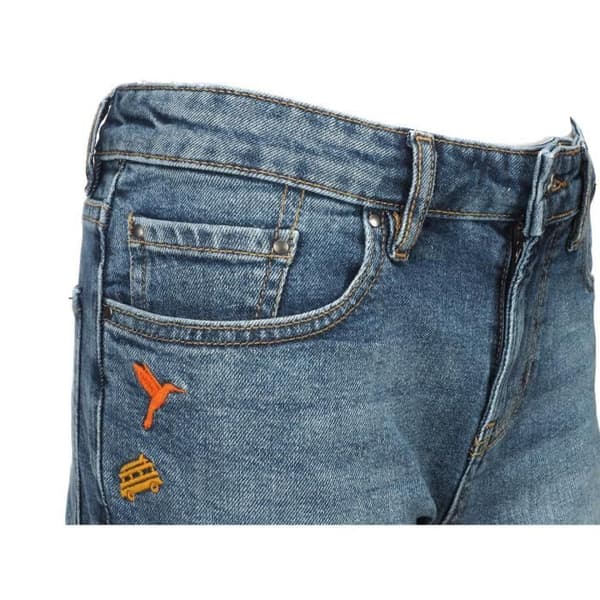 Kort Bermuda i Jeans - Teddy Smith - Mörkblå - 98% Bomull - 2% Elastan - Flicka