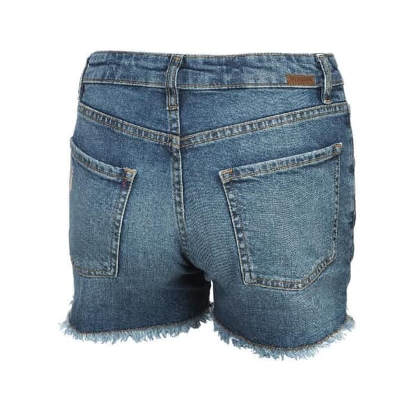 Kort Bermuda i Jeans - Teddy Smith - Mörkblå - 98% Bomull - 2% Elastan - Flicka