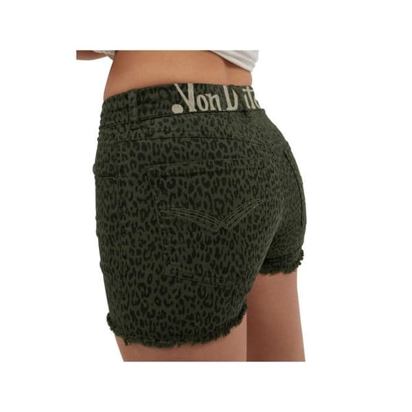 Kort Femme - VON DUTCH - SPICY - Kaki - Slim - 5 Fickor