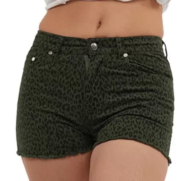Kort Femme - VON DUTCH - SPICY - Kaki - Slim - 5 Fickor