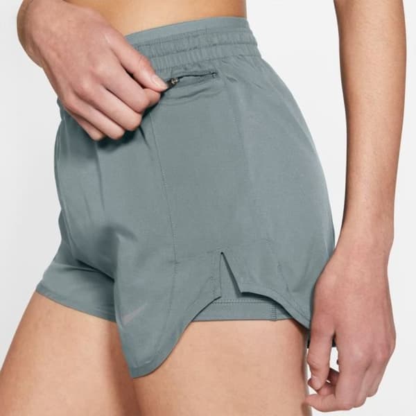 Nike W NK Tempo Luxe 2IN1 Short, Smoke Grey-Smoke Grå-Reflekterande Silv, S Dam