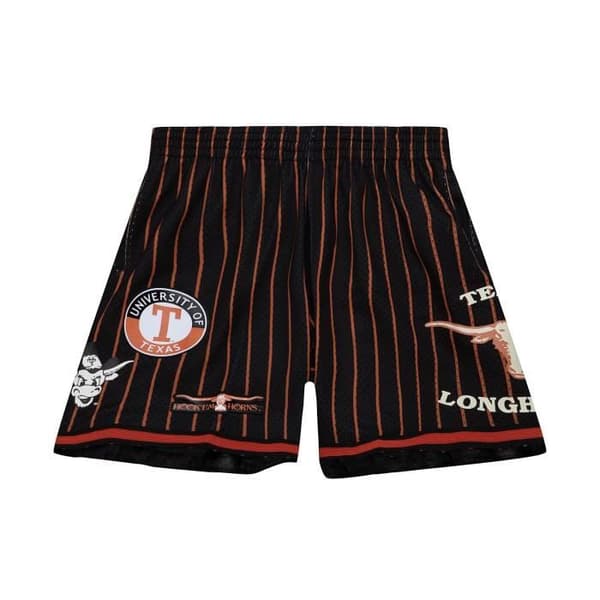 Shorts för basket M&N University Of Texas - Svart - Herr - 100% polyester