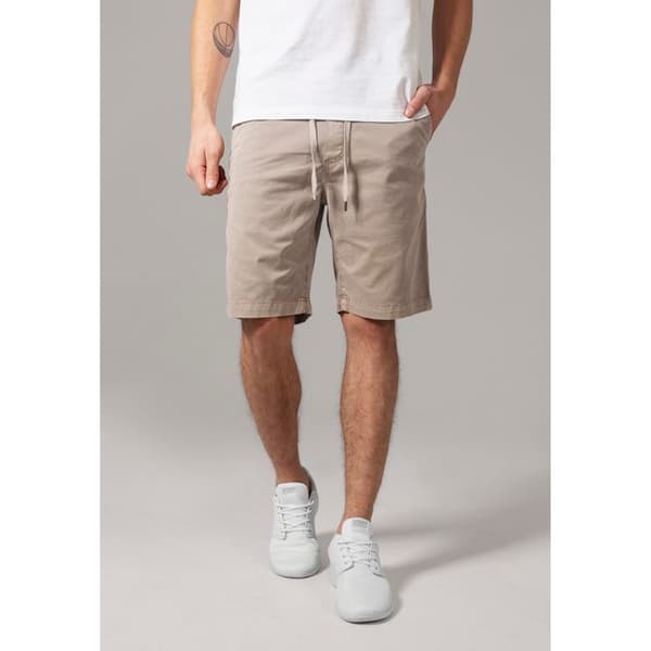 Joggshort - URBAN CLASSICS - Chino - Off-white - 98% bomull - Bekväm och elastisk