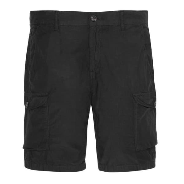 Korta cargo-byxor för män Schott Combat Ripstop - Svart - 100% bomull