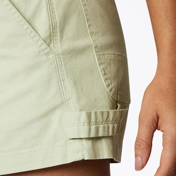 Kort Grön Dam Converse Snickarbyxa - Grön - 5 fickor - 98% bomull, 2% elastan - Regular Fit