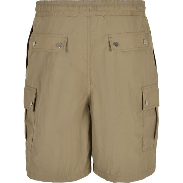 Korta Cargo - Urban Classics - Grön Kaki - 100% Polyester - Elastisk Midja - Cargo Fickor
