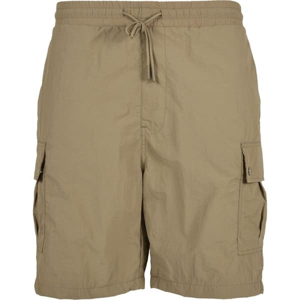 Korta Cargo - Urban Classics - Grön Kaki - 100% Polyester - Elastisk Midja - Cargo Fickor