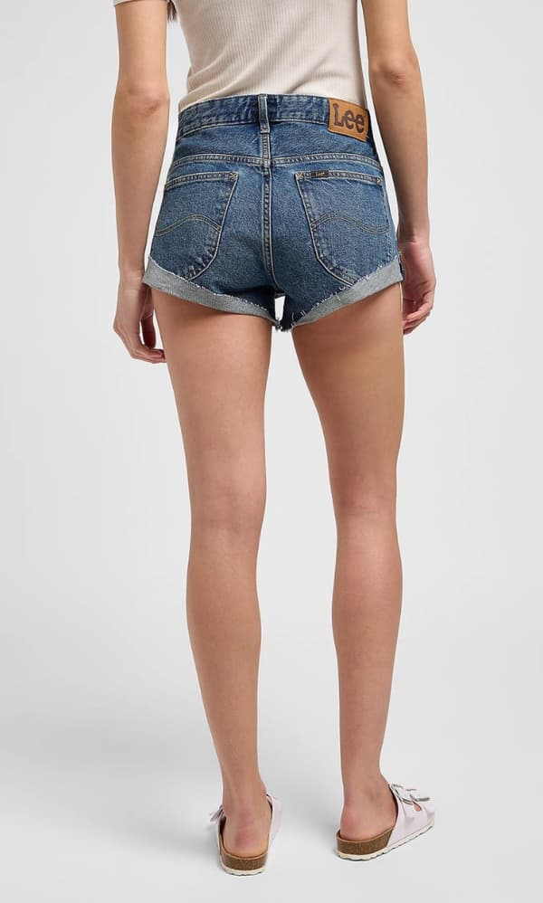 Lee RIDER SHORT RAKA Indigo JEANS SHORTS HOT PANTS VINTAGE DENIM W28