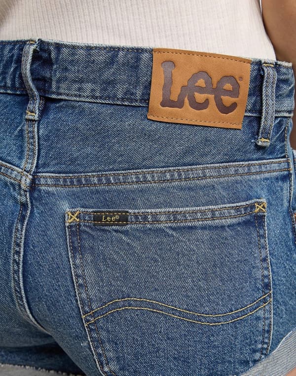Lee RIDER SHORT RAKA Indigo JEANS SHORTS HOT PANTS VINTAGE DENIM W28