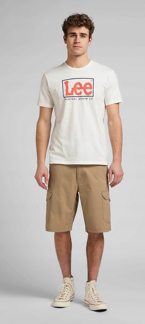 Lee XM CROSSROAD CARGO SHORT Nomad LOOSE BEIGE -SHORTSIT W32