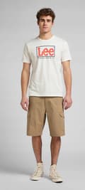 Pikkukuva 5 / 7: Lee XM CROSSROAD CARGO SHORT Nomad LOOSE BEIGE -SHORTSIT W32