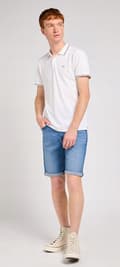 Miniatyrbild 5 av 7: Lee 5 POCKET SHORT Carrier Blå JEANSSHORTS W38