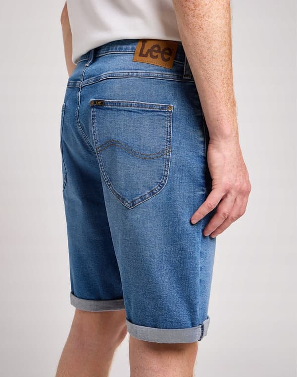 Lee 5 POCKET SHORT Carrier Blå JEANSSHORTS W38