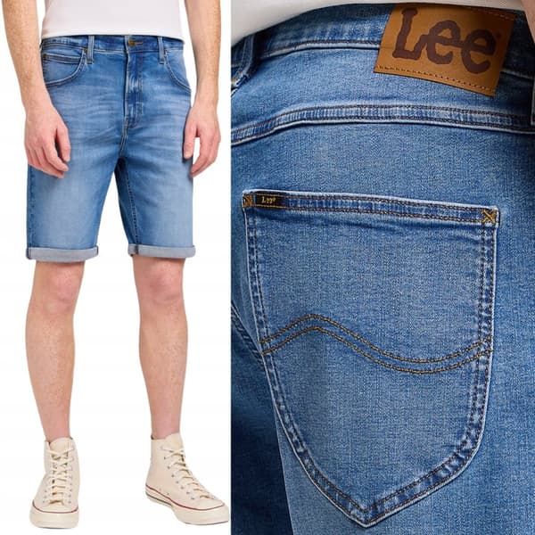 Lee 5 POCKET SHORT Carrier Blå JEANSSHORTS W38