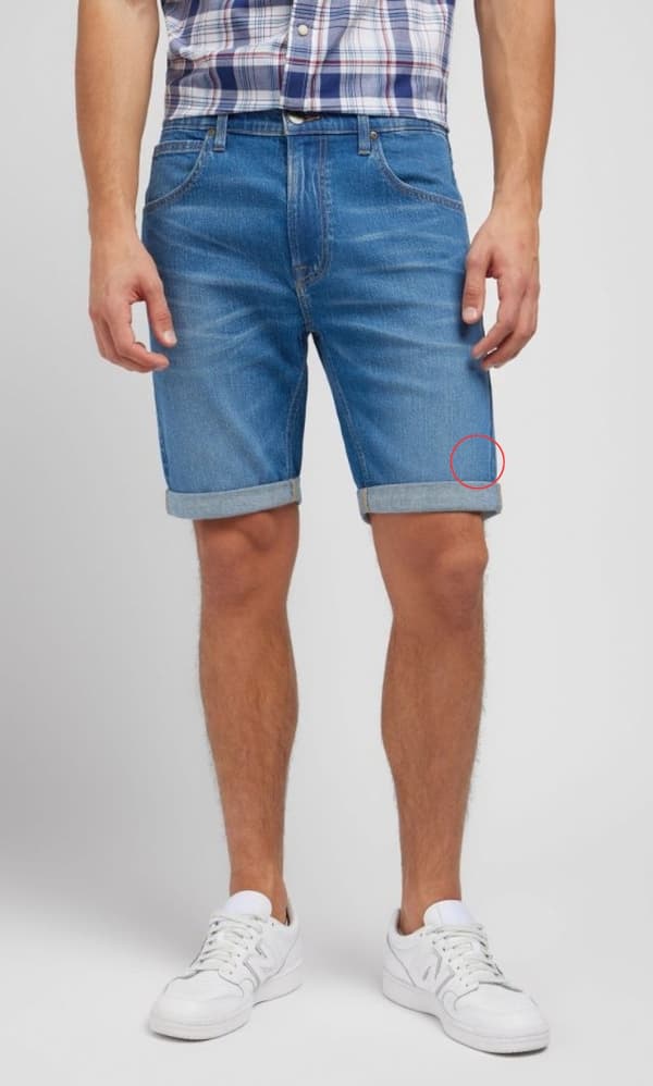 Lee 5-FICKORS SHORT Sea Side JEANS SHORTS W38