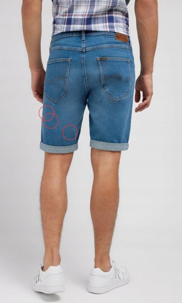 Lee 5-FICKORS SHORT Sea Side JEANS SHORTS W38