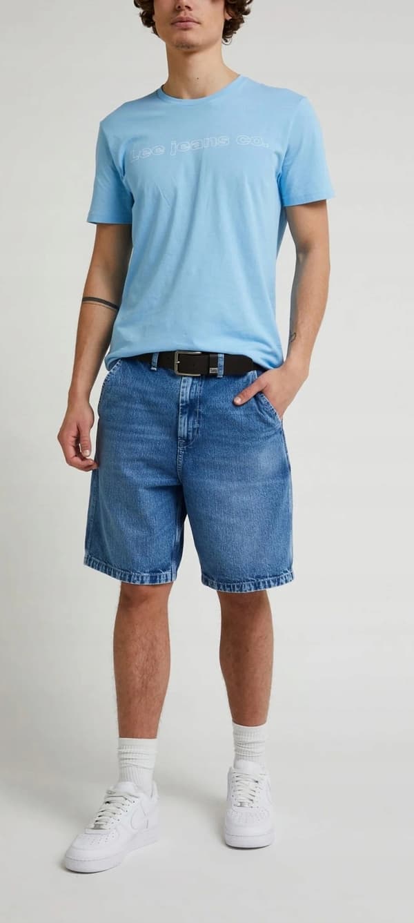 Lee 90'ER SHORT Relax Worn LØSE JELT W33