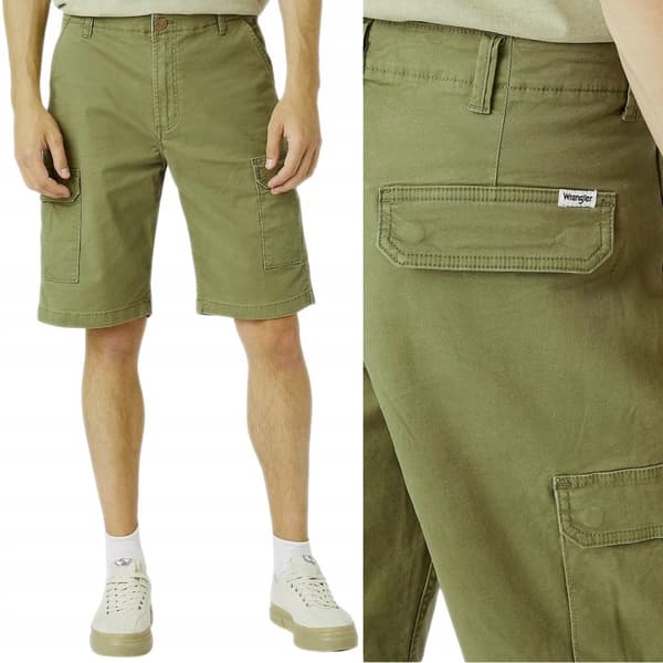 Wrangler CASEY JONES CARGO SHORTS Tone Green SHORTS GRØN W32