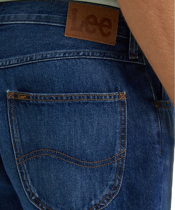 Lee 5-FICKOR SHORT VCR Mörka Slitna ICKE-STRETCH DENIMSHORTS W31