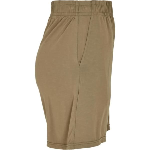 Kort Dam - Urban Classics - Kaki - Mjuk Modalväv - Elastisk Midja - Loose Fit