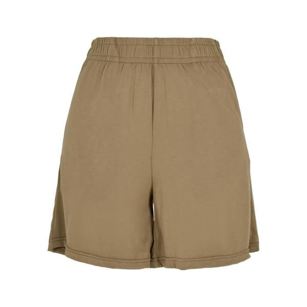 Kort Dam - Urban Classics - Kaki - Mjuk Modalväv - Elastisk Midja - Loose Fit