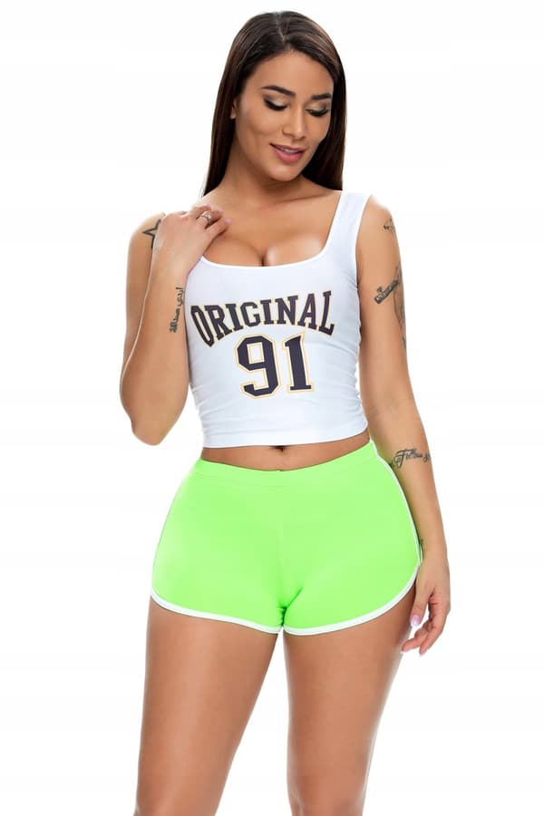 Damshorts Sport Bekväma shorts Grön M