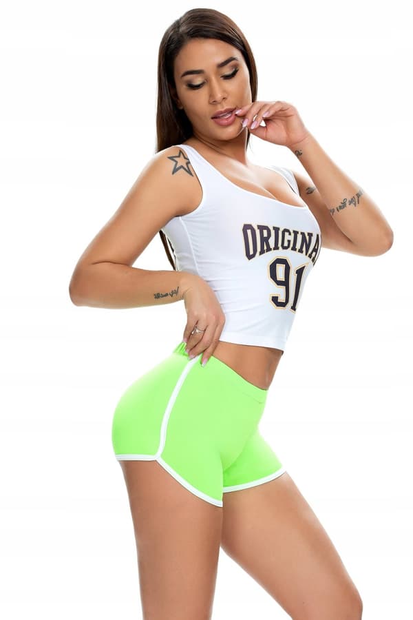 Damshorts Sport Bekväma shorts Grön M