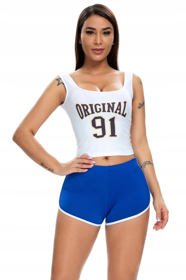Damshorts Sport Bekväma shorts Marinblå S
