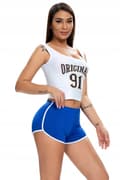 Miniatyrbild 5 av 9: Damshorts Sport Bekväma shorts Marinblå S
