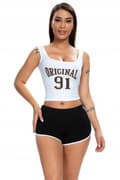 Miniatyrbild 3 av 10: Damsportshorts Bekväma shorts Svart M