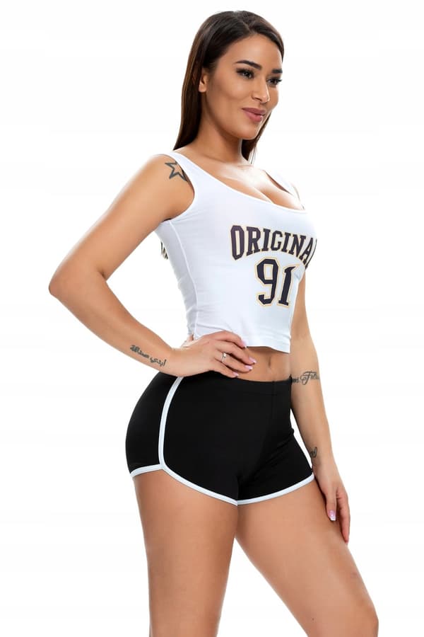 Damsportshorts Bekväma shorts Svart M
