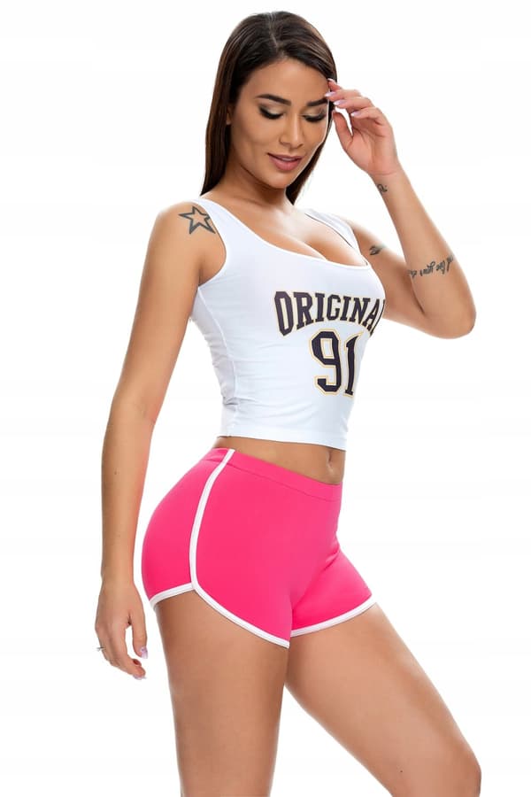 Naisten urheilushortsit Mukavat shortsit Pinkki L