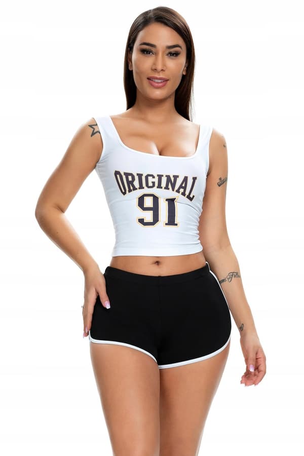 Naisten urheilushortsit Mukavat shortsit Musta XL