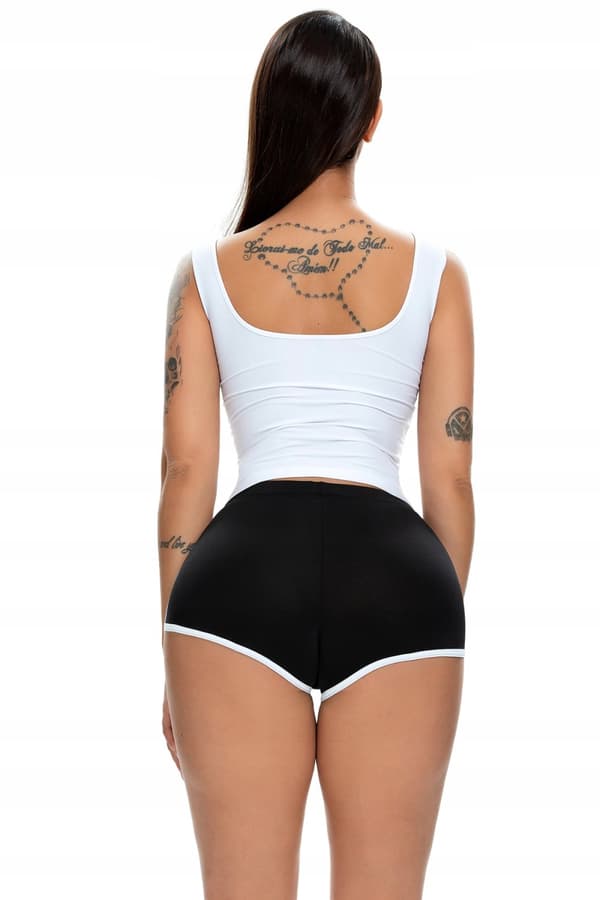 Naisten urheilushortsit Mukavat shortsit Musta XL