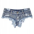 Pikkukuva 4 / 11: Shortsit LYHYET FARKUT Naisten KORKEAVYÖTÄRÖISET SHORTSIT Skimpy SEXY Koko L
