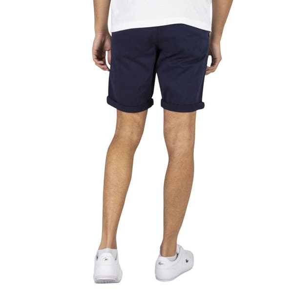 JACK & JONES bermudashorts i rakt snitt för män - Marinblå - 98 % bomull, 2 % elastan