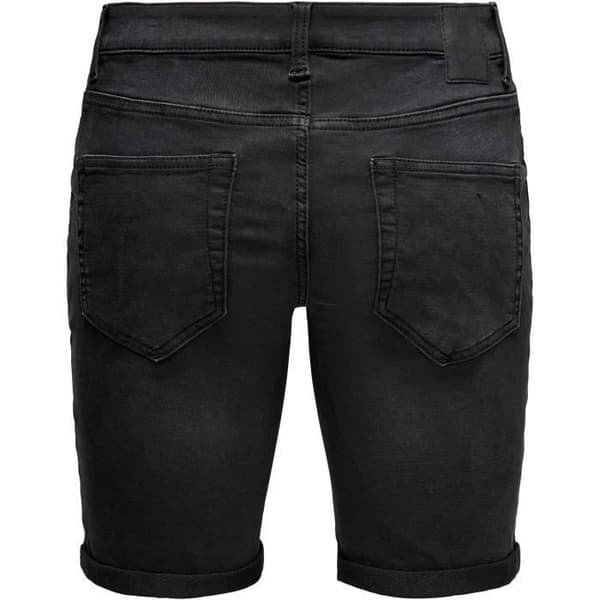 Short i Jean - Only And Sons - Casual - Svart - 72% bomull - 26% polyester