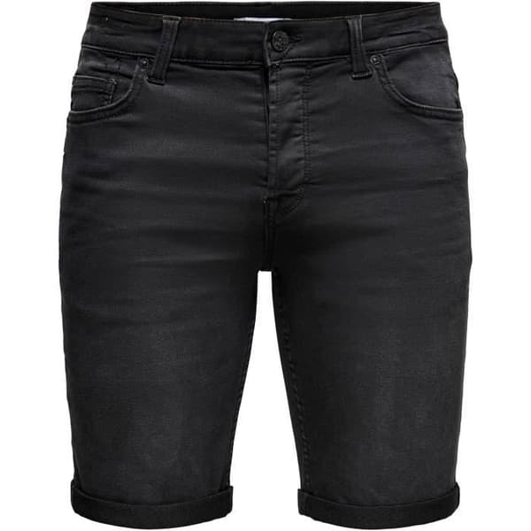 Short i Jean - Only And Sons - Casual - Svart - 72% bomull - 26% polyester