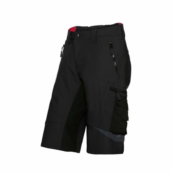 Bp - 1863-620-0032-33n - Melange shorts med hög midja stretch - i ryggen N