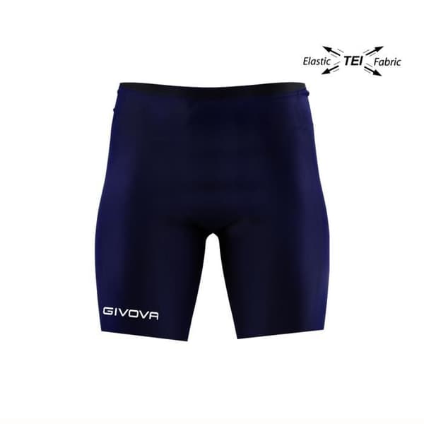 Givova bib-shorts - Sportshorts för män - Blå - Storlek M - Slitstarka och elastiska