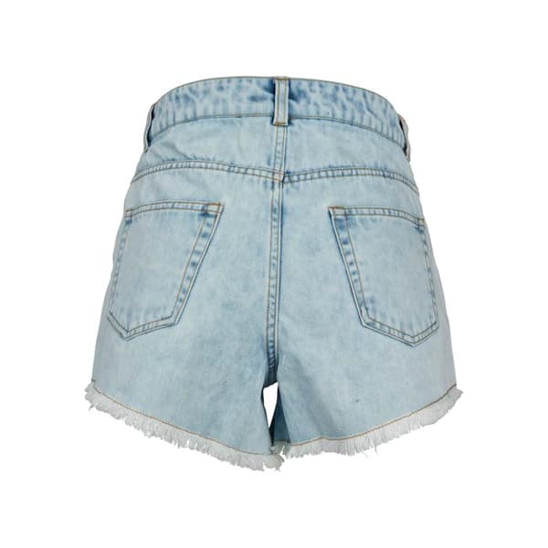 Kort Femme - Urban Classics - Denim Hot - Åtsittande - Blå - Bekväm