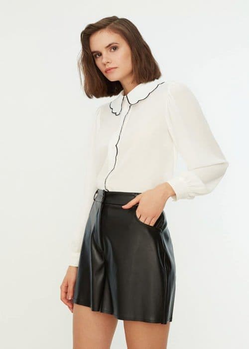 Trendyol Shorts - TWOAW21SR0014 - Casual skinnshorts och bermudashorts med fickor för kvinnor
