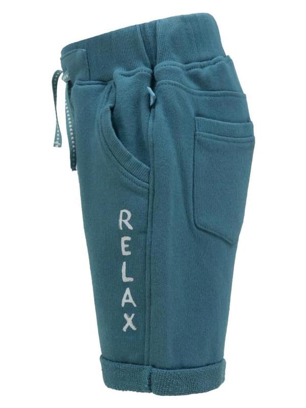 Stickade shorts för pojkar turkosa Lief