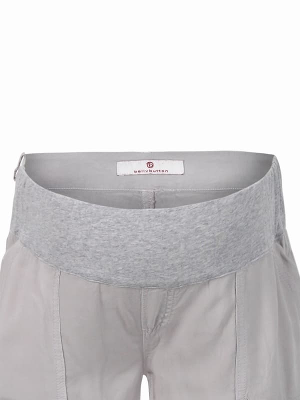 Navle Maternity Dame Graviditetsshorts med blød linning, grå