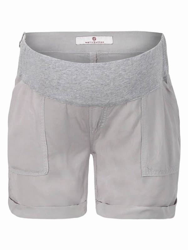 Navle Maternity Dame Graviditetsshorts med blød linning, grå