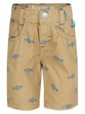 Miniatyrbillede 1 af 3: Drenges bermudashorts med fiskemønster, beige, Lief