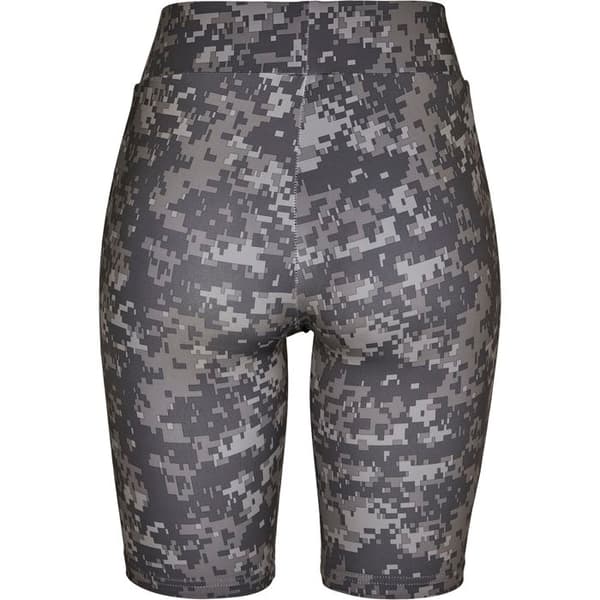Kort cykelbyxa dam Urban Classics hög midja camo tech