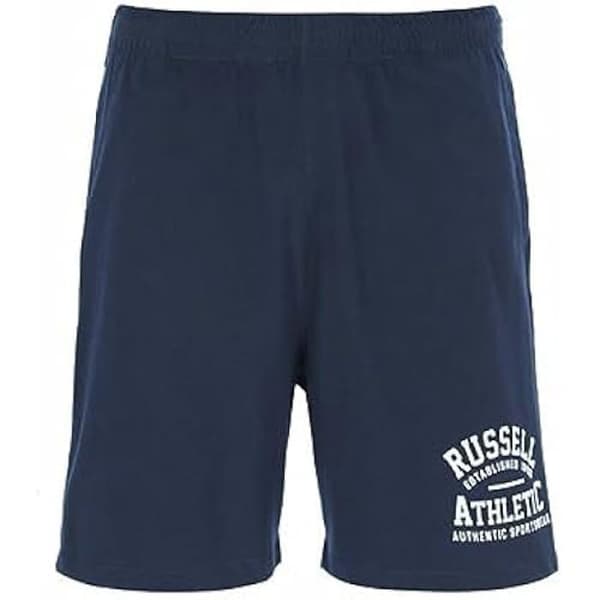 Shorts - RUSSELL ATHLETIC - Rea 1902 - Lätt bomull - Elastisk midja - Sidofickor